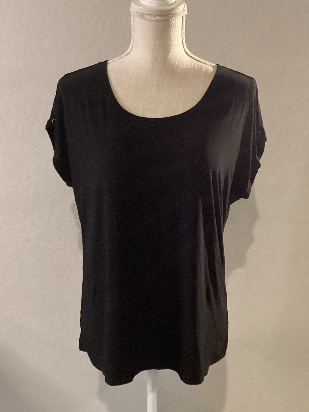 Mccoy Black Short Sleeve Scoop Neck Tee